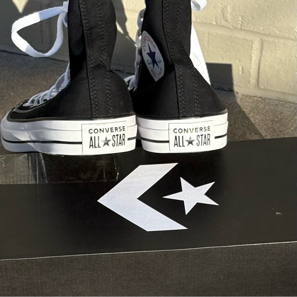 Converse Chuck Taylor All Star Canvas Unisex High Top Black Unisex M-15 W-17 - Picture 5 of 11